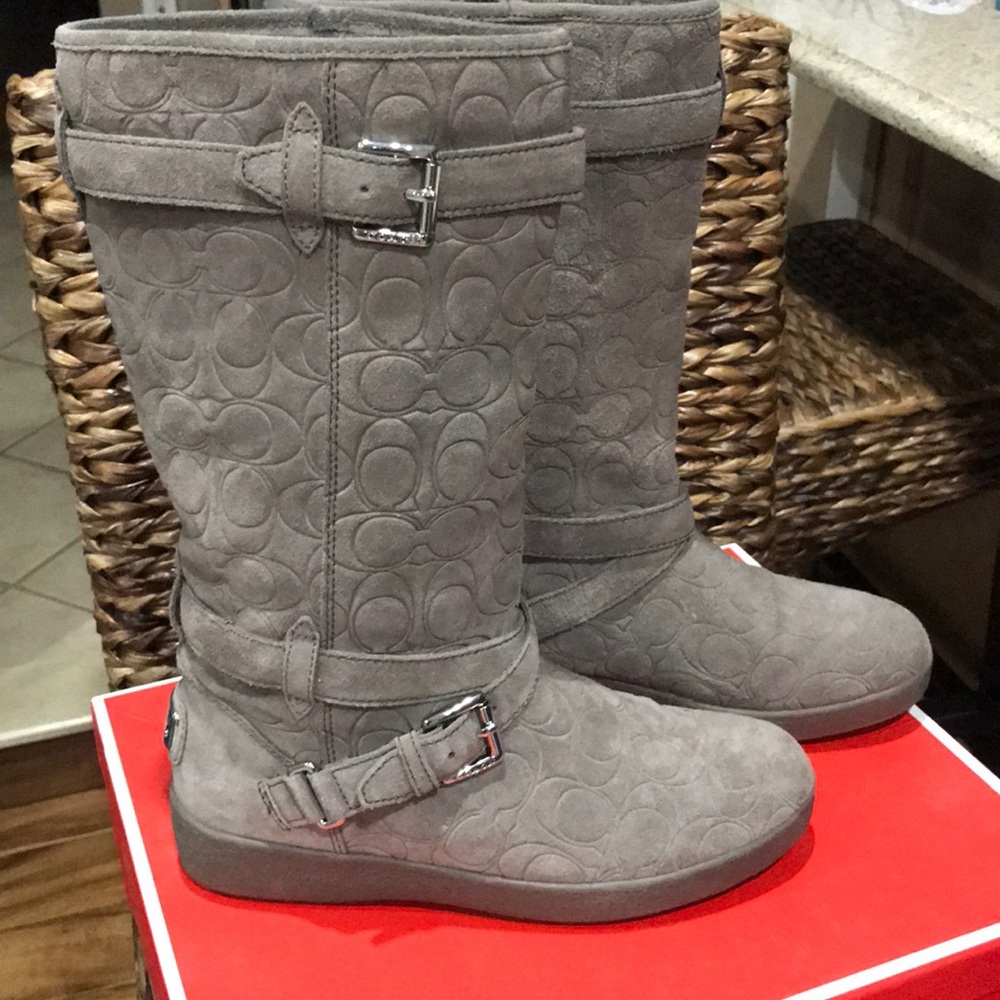 Coach suede boots